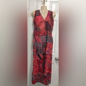 Colorful Patchwork Maxi Dress